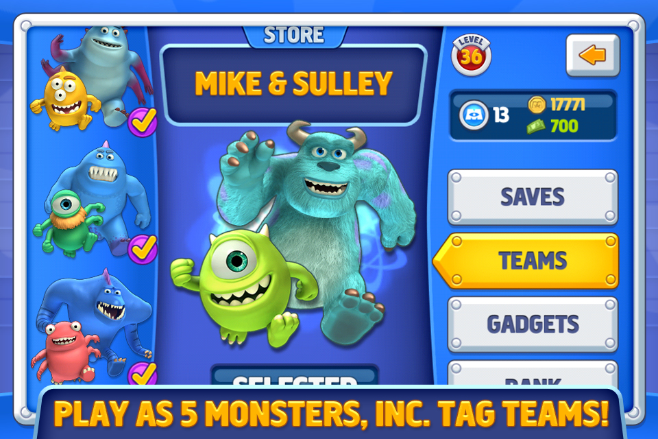 Monsters, Inc. Run Games Action Entertainment Arcade free app for
